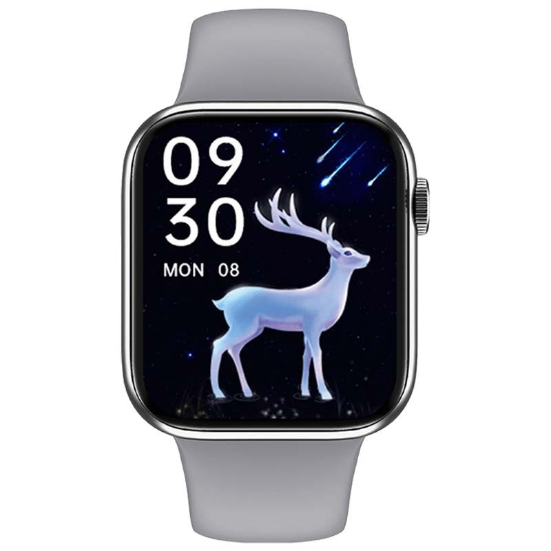 Reloj Inteligente IWO HW56 Plus Plata con Correa Deportiva Gris - Ítem