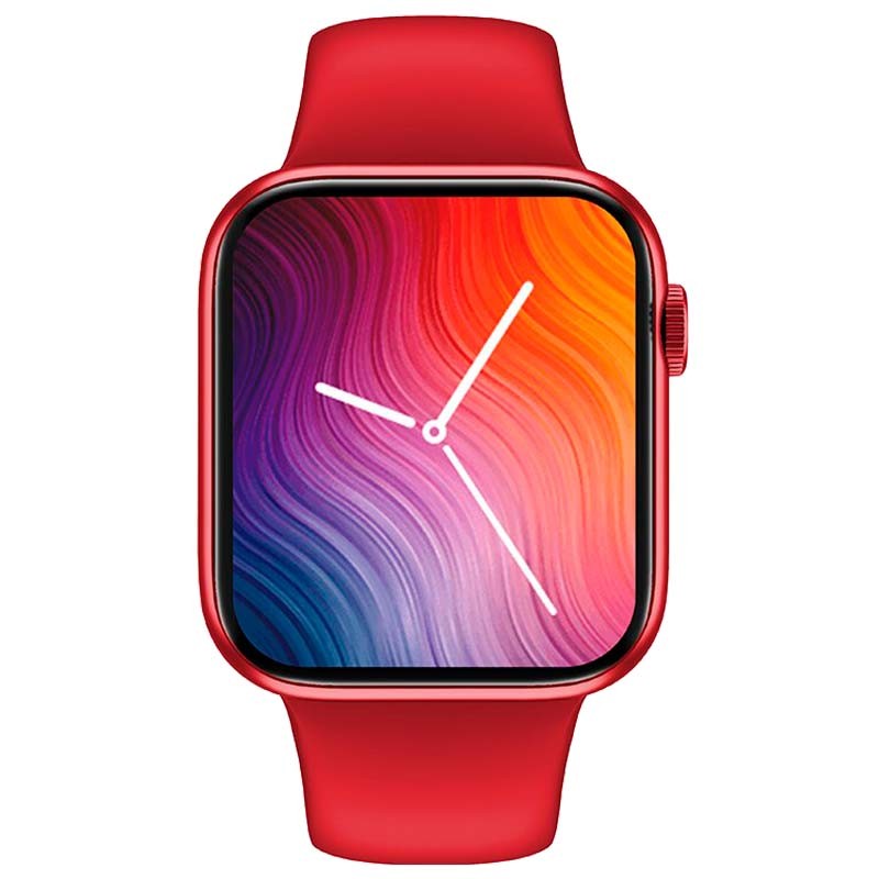 Montre Connectée IWO HW56 Plus Rouge avec Bracelet Sportif Rouge