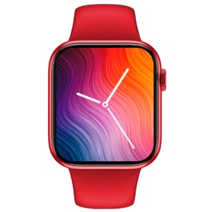 IWO HW56 Plus Red Smart Watch with Red Sport Band
