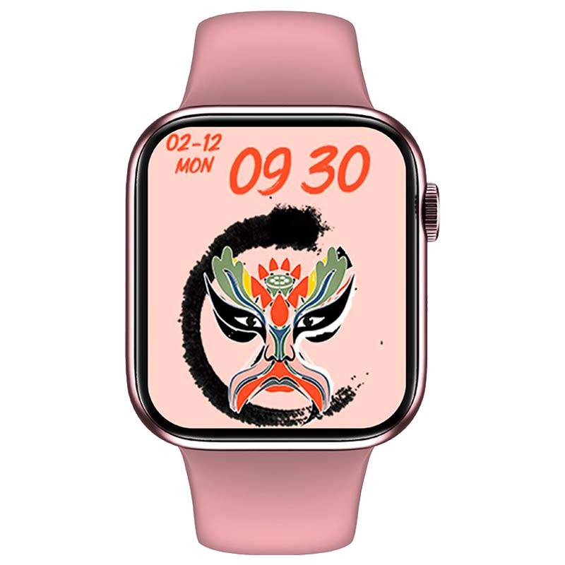 IWO HW56 Plus Pink Smart Watch with Pink Sport Band