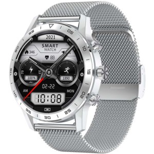 IWO KK70 con Correa Metálica Plata - Reloj inteligente