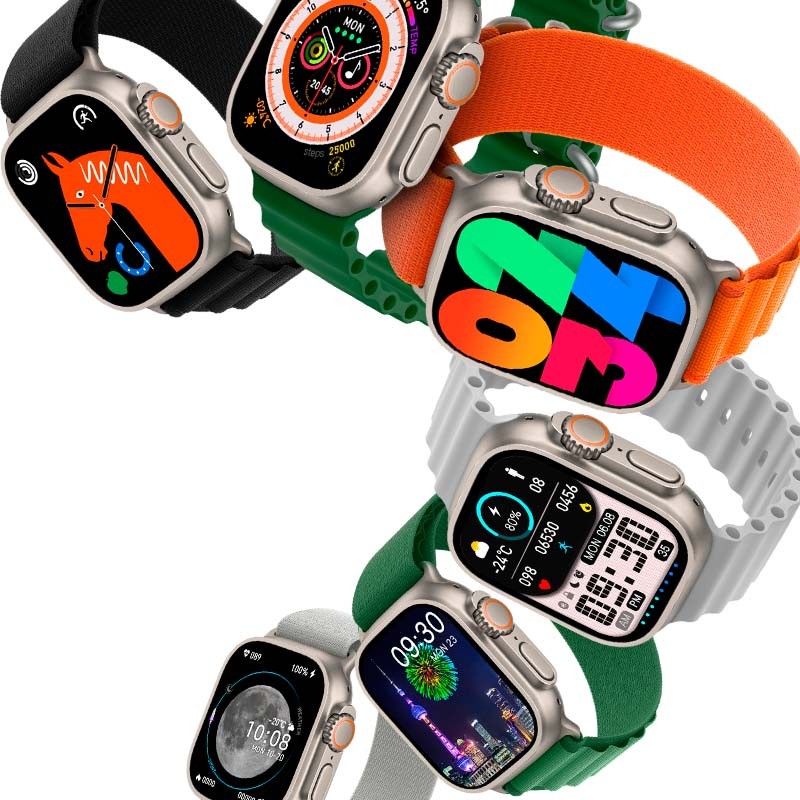 Reloj inteligente IWO Ultra 9 Max Naranja - Ítem1