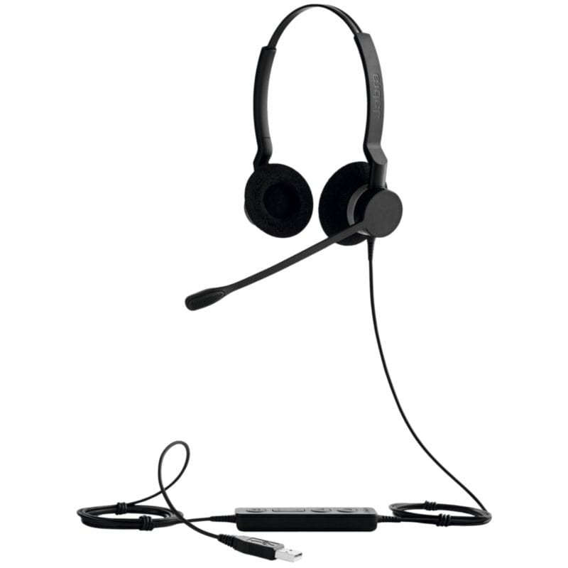 Jabra Biz 2300 Duo USB-A UC Negro - Auriculares de Diadema - Ítem1