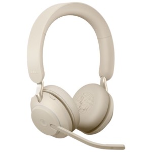 Jabra Evolve2 65 MS Stereo Bluetooth Beige - Auriculares Inalámbricos