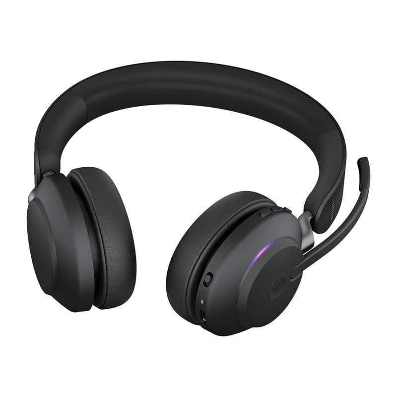 Potente Jabra Evolve2 65 MS Stereo Bluetooth Negro - Auriculares Inalámbricos