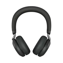 Frontale de Jabra Evolve2 75 Bluetooth Noir - Casque sans fil