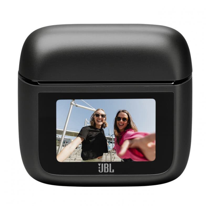 JBL Tour Pro 3 Negro - vista frontal del estuche de carga