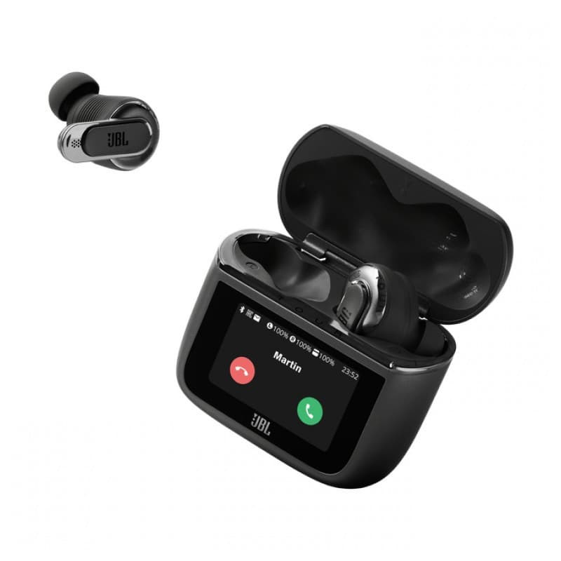 JBL Tour Pro 3 Negro - pantalla táctil del estuche de carga