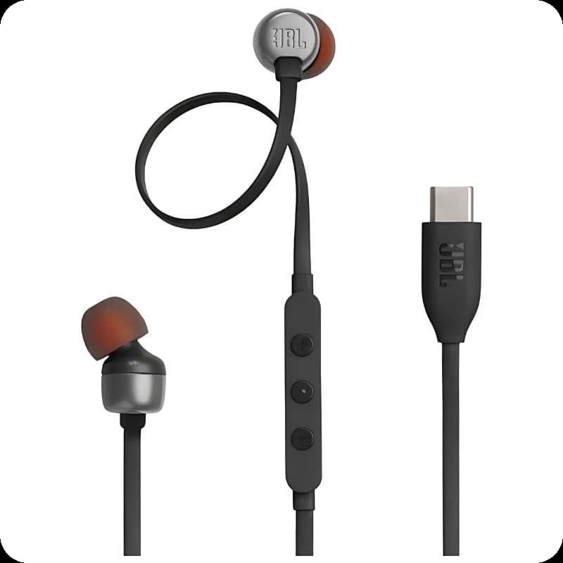 JBL Tune 310C USB-C Noir - Écouteurs In-Ear