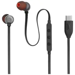 JBL Tune 310C USB-C Noir - Écouteurs intra-auriculaires avant avec câble USB-C