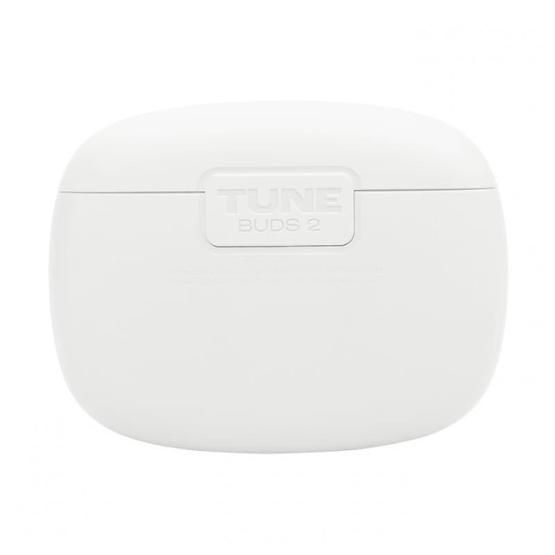 JBL Tune Buds 2 Blanco - vista trasera del estuche de carga