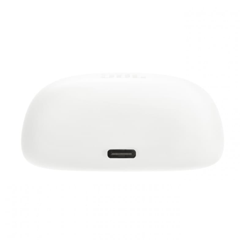 JBL Tune Buds 2 Blanco - vista inferior del estuche de carga