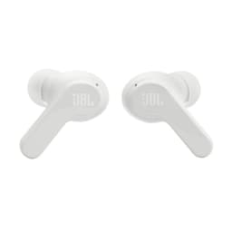 Vue arrière des écouteurs Bluetooth JBL Wave Beam Blanc