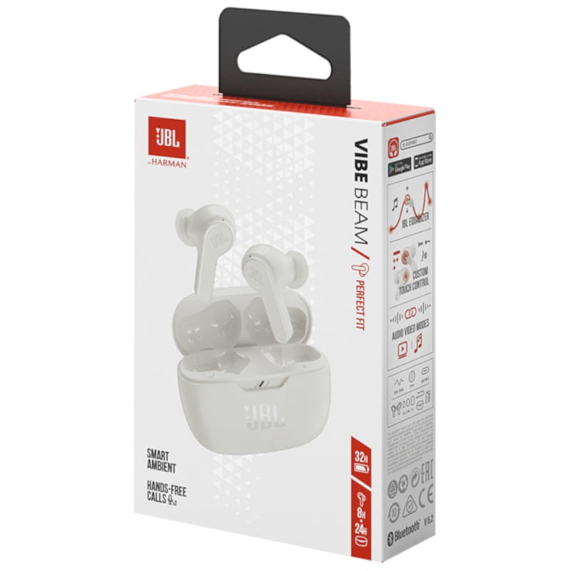 JBL Wave Beam Branco - Auriculares Bluetooth - Item8