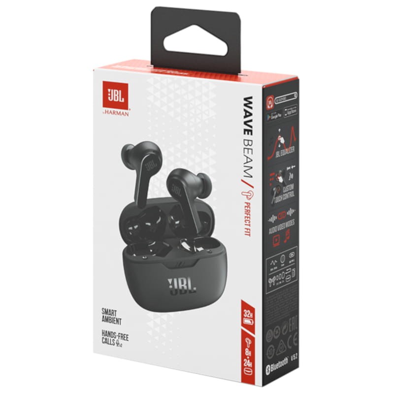 JBL Wave Beam Preto - Auriculares Bluetooth - Item8