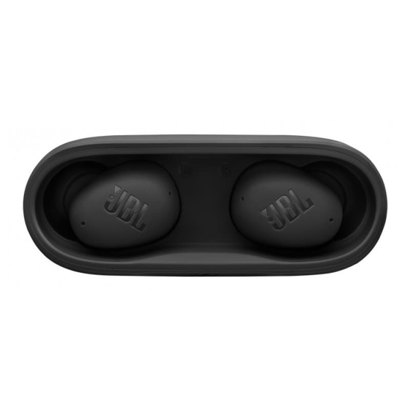 JBL Wave Buds 2 Noir - vue supérieure de l’étui de charge