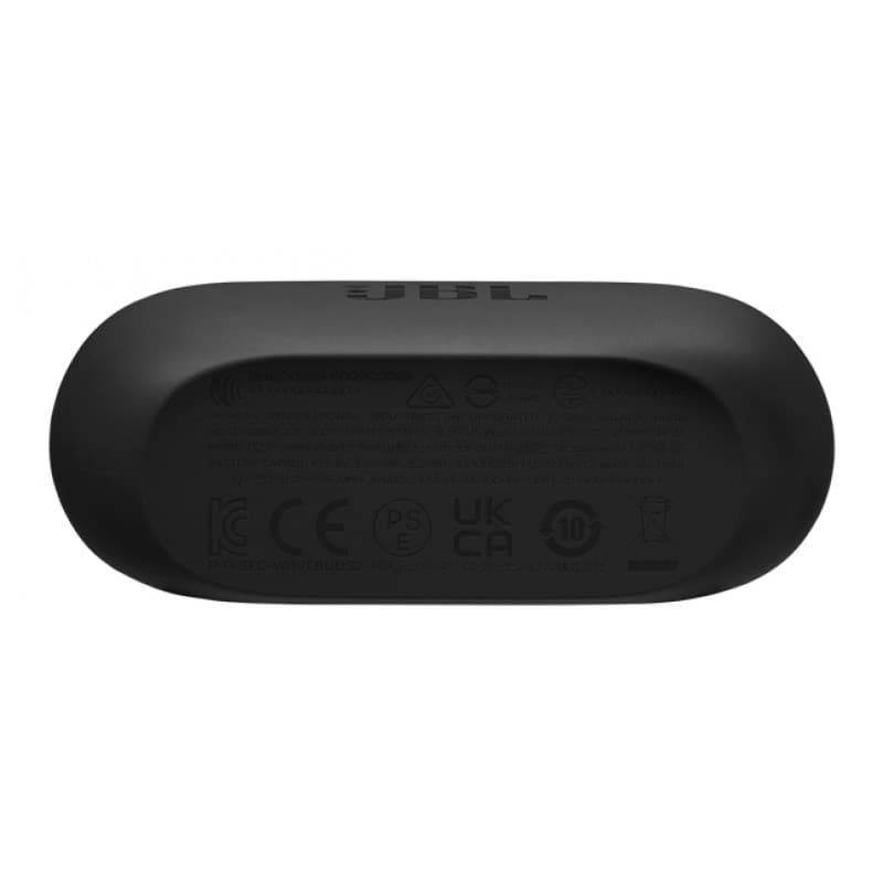 JBL Wave Buds 2 Noir - vue inférieure de l’étui de charge