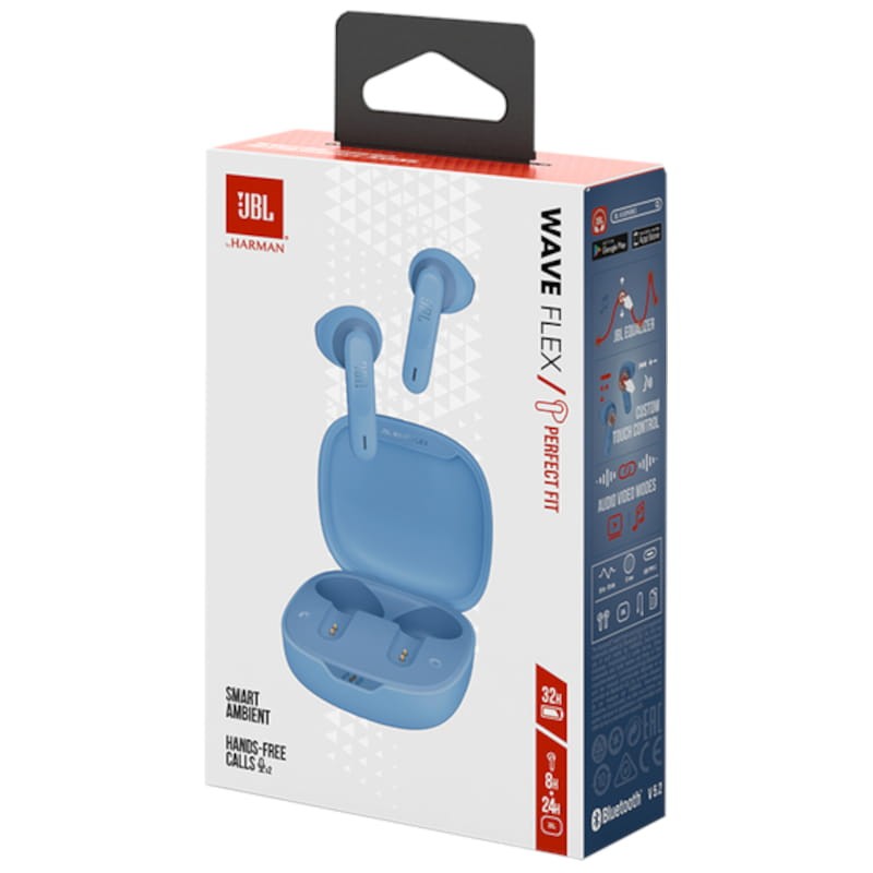 JBL Wave Flex Azul - Auriculares Bluetooth - Ítem9