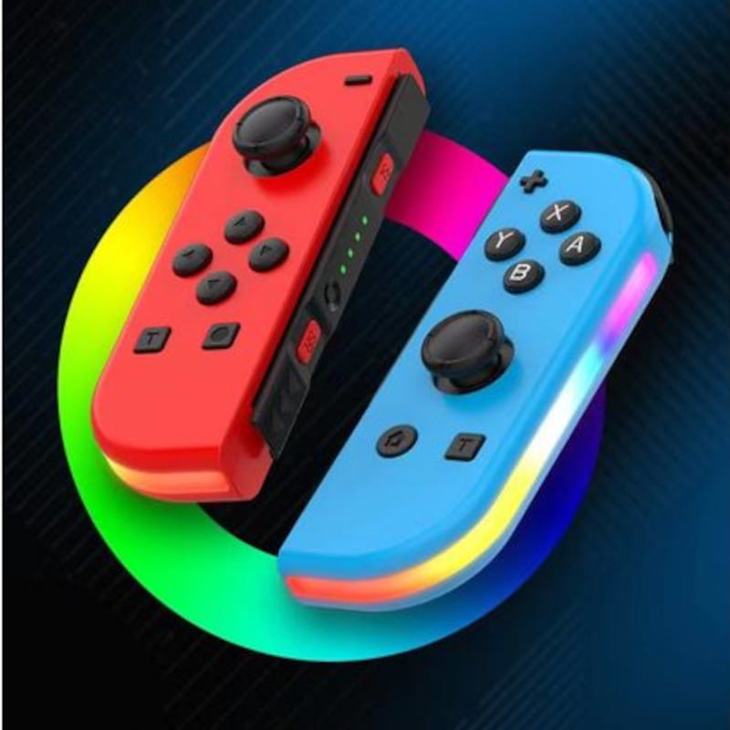 Console Nintendo Switch com 1 Controle Joy-Con vermelho e Azul +