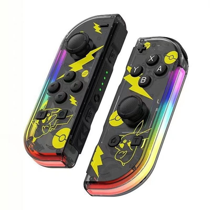 Ensemble de manettes Joy-Con Gauche/Droite compatible Nintendo Switch Noir Pika RGB - Ítem