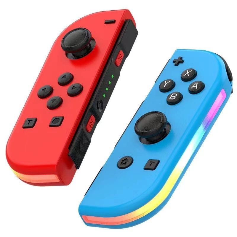 Manettes Nintendo Switch sans fil Joy Con - Bleu et rouge