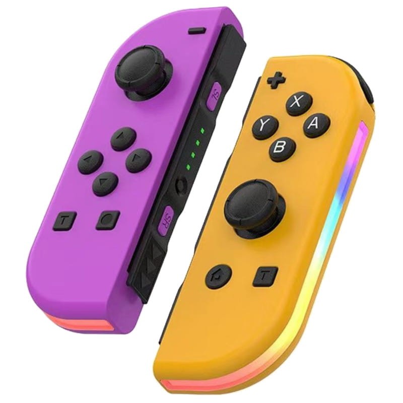 Mando J-C Set Izq/Dcha Púrpura/Naranja con RGB - Ítem