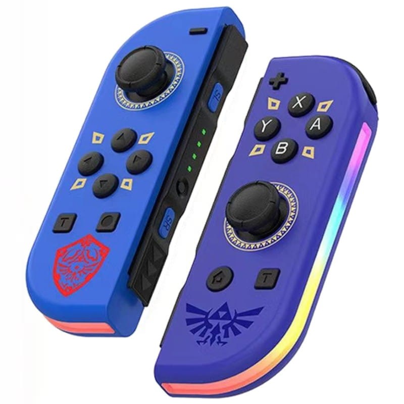 Conjunto de controle Joy-Con Esq/Dir Nintendo Switch compatível com Zelda Azul RGB - Item