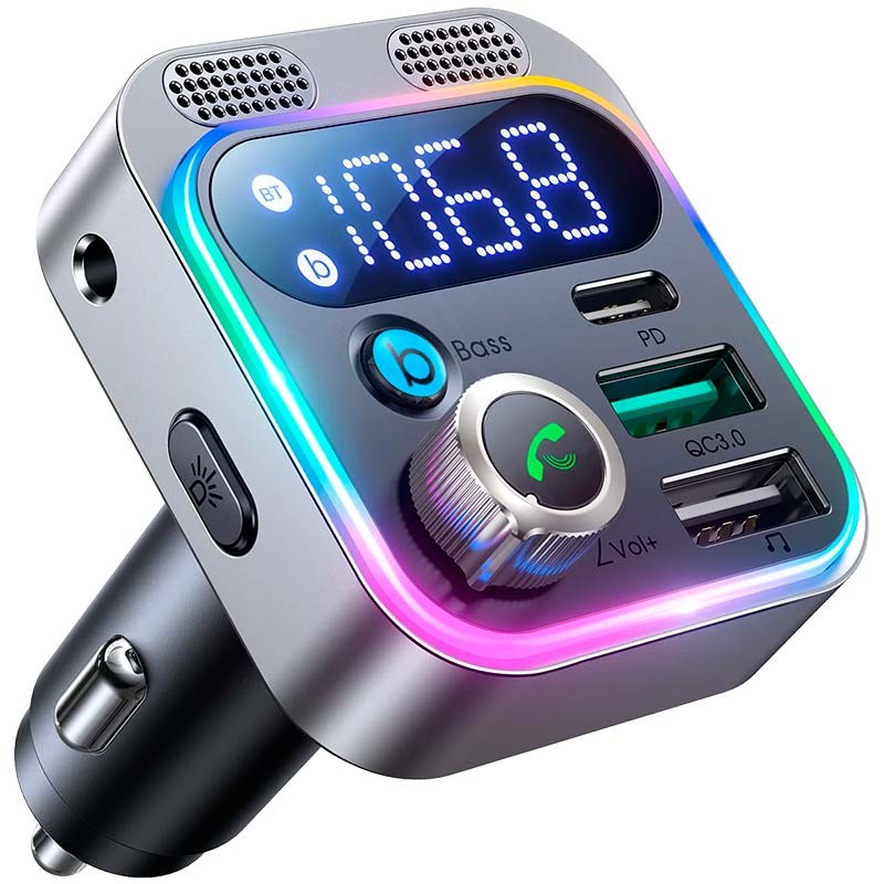 Transmisor de audio Bluetooth para Coche con Cargador 48W Joyroom JR-CL16 - Ítem