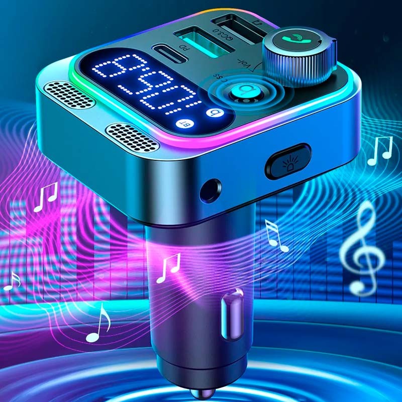 Transmisor de audio Bluetooth para Coche con Cargador 48W Joyroom JR-CL16 - Ítem1