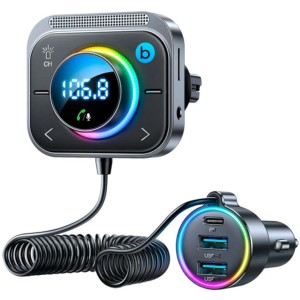 Transmisor de audio Bluetooth para Coche con Cargador 30W Joyroom JR-CL18