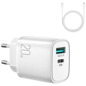 Chargeur Double oyroom L-QP2011 PC+QC 20W