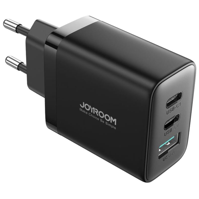 Joyroom JR-TCF10 Triplo USB/USB Tipo C 2C1A 32W Preto - Carregador - Item