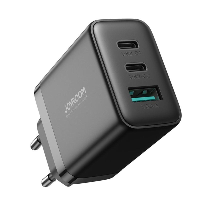 Joyroom JR-TCF10 Triple USB/USB Type C 2C1A 32W Noir - Chargeur - Ítem1