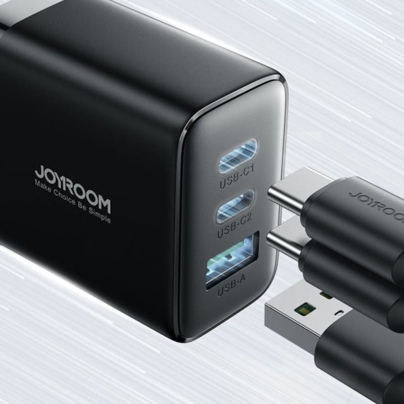 Joyroom JR-TCF10 Triplo USB/USB Tipo C 2C1A 32W Preto - Carregador - Item5