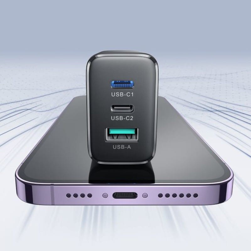 Joyroom JR-TCF10 Triple USB/USB Type C 2C1A 32W Noir - Chargeur - Ítem6