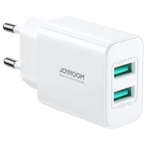 Joyroom JR-TCN04EU Duplo USB Branco - Carregador