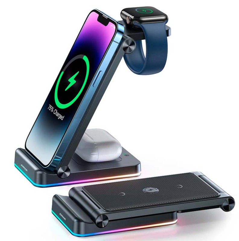 Cargador Inalámbrico para Apple Joyroom JR-WQN01 3 en 1 - Ítem2
