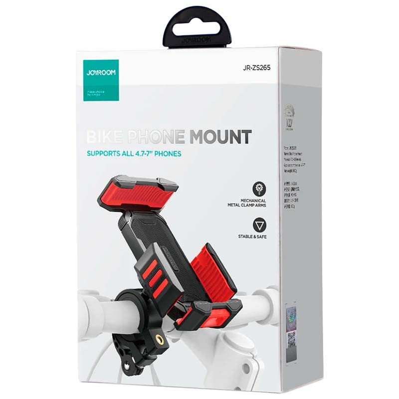 Soporte Metal Smartphone/Móvil Joyroom JR-ZS265 Giratorio 360º para manillar de Moto/Bicicleta/Patinete Negro - Ítem3