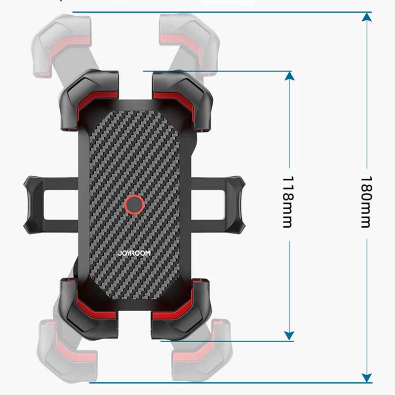 Support Métallique Smartphone/Téléphone portable Joyroom JR-ZS288 pour guidon de vélo/Trottinette Noir - Ítem2