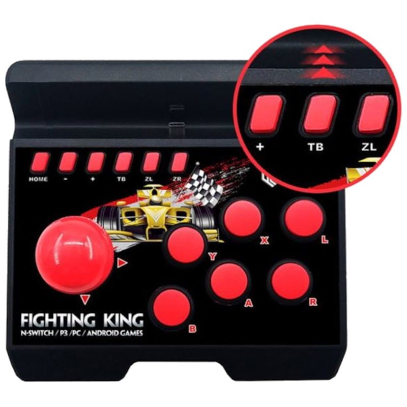 Joystick 4 en 1 Retro Fighting King Nintendo Switch PS3 PC Android - Ítem1