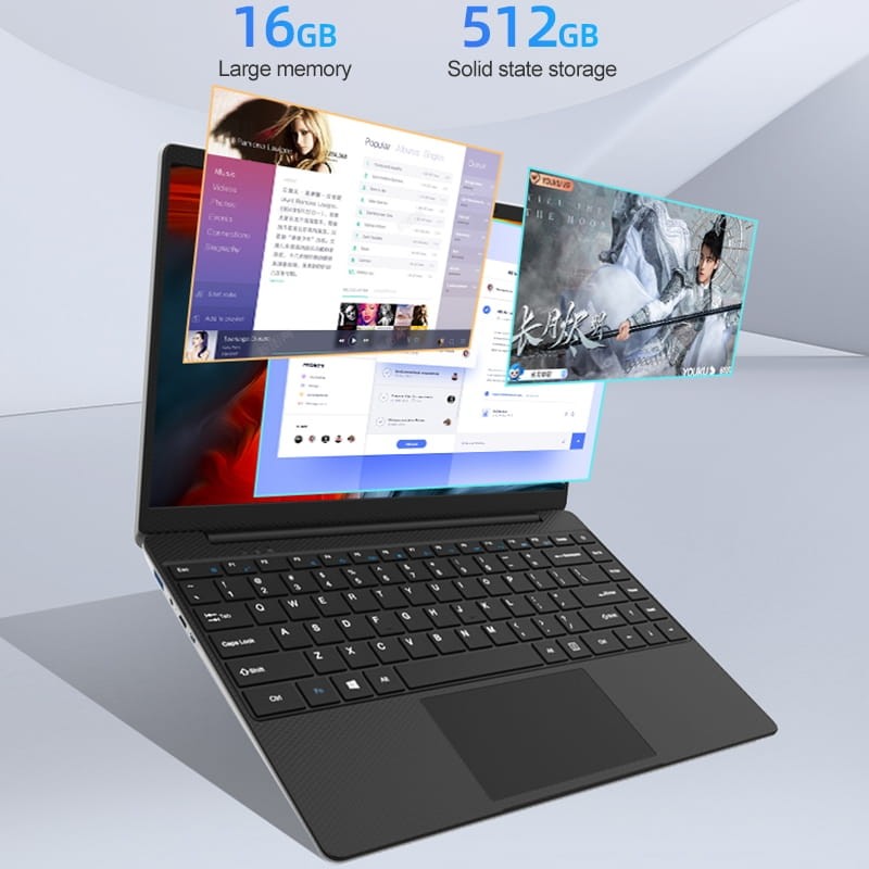 Jumper EZbook S5 Pro Intel N5095 16GB/512GB Windows 11 Gris - 14 - Ítem4