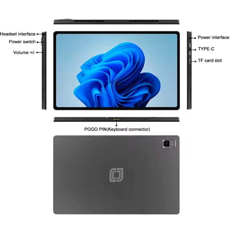 Jumper EZPad V12 Pro 12'' Intel N100 12GB/256GB WiFi Gris - Tablet PC Windows 11 Home - Ítem3