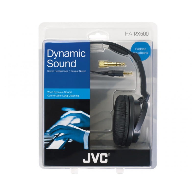 JVC HA-RX500-E Auscultadores com fios Preto, Branco - Item4