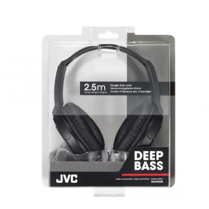 JVC HA-RX330-E Auriculares jack 3.5mm Negro - Ítem1