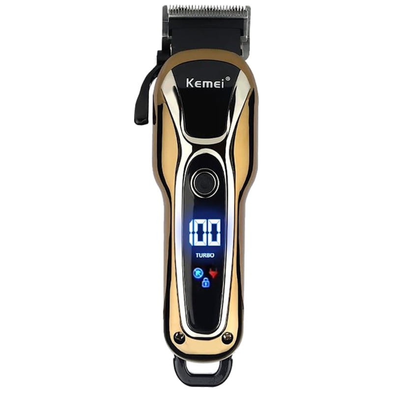 Kemei – tondeuse à cheveux électrique sans fil pour hommes, rasoir  professionnel avec affichage numérique LCD LED