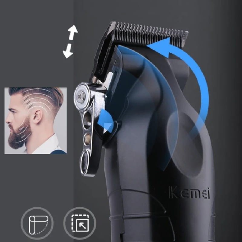 Recortadora Clipper Kemei KM-2296 Negro - Ítem3