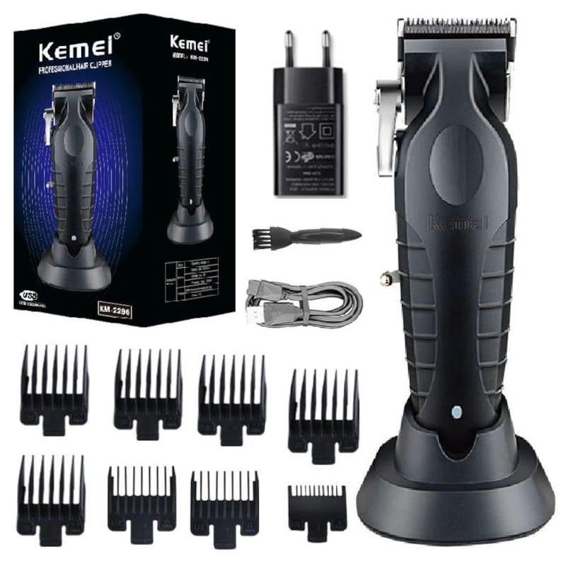 Recortadora Clipper Kemei KM-2296 Negro - Ítem5
