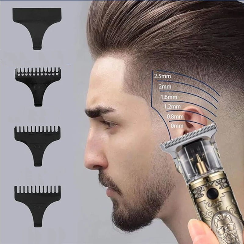 Recortadora Kemei KM-700B Electric Hair Trimmer - Dorado