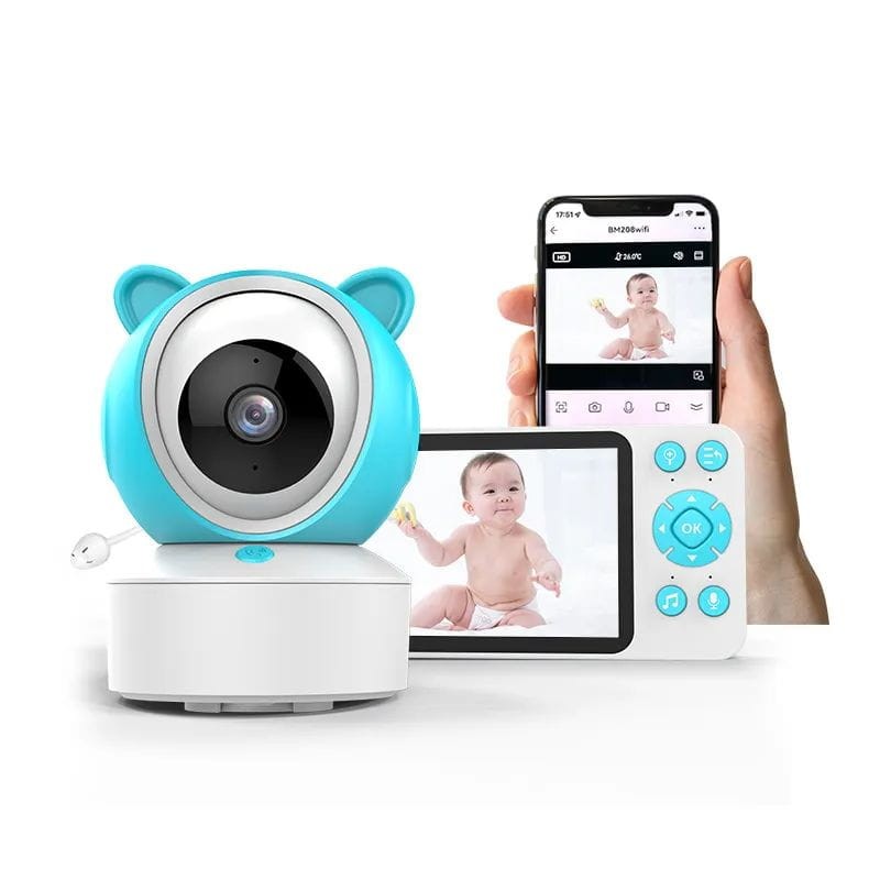 Kingfit Baby-8 1080p WiFi Night Vision Branco - Monitor de bebê - Item1