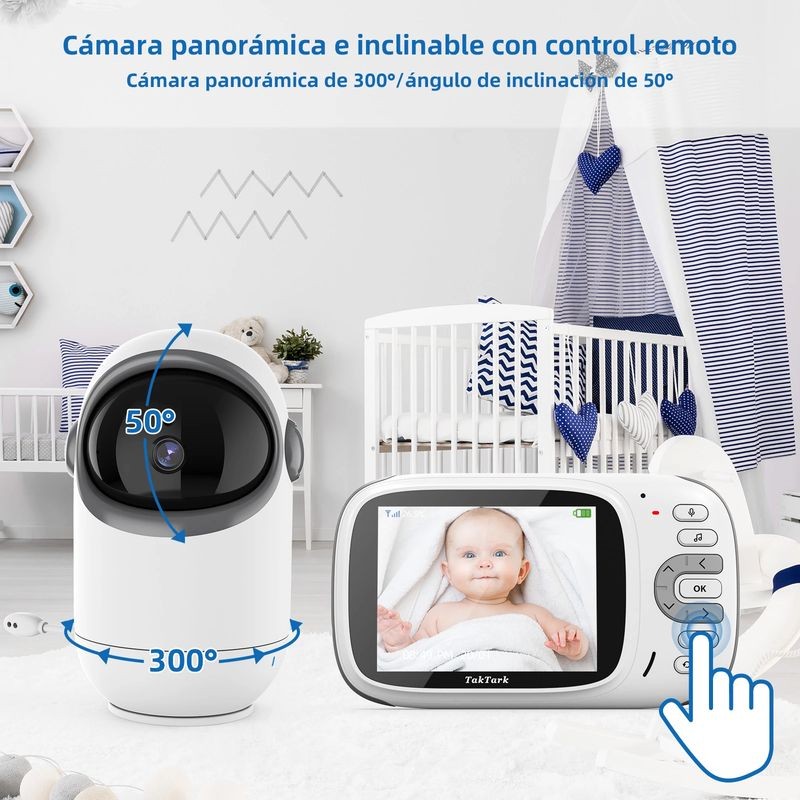 Monitor para Video para Bebé Kingfit MB802 Branco - Item4